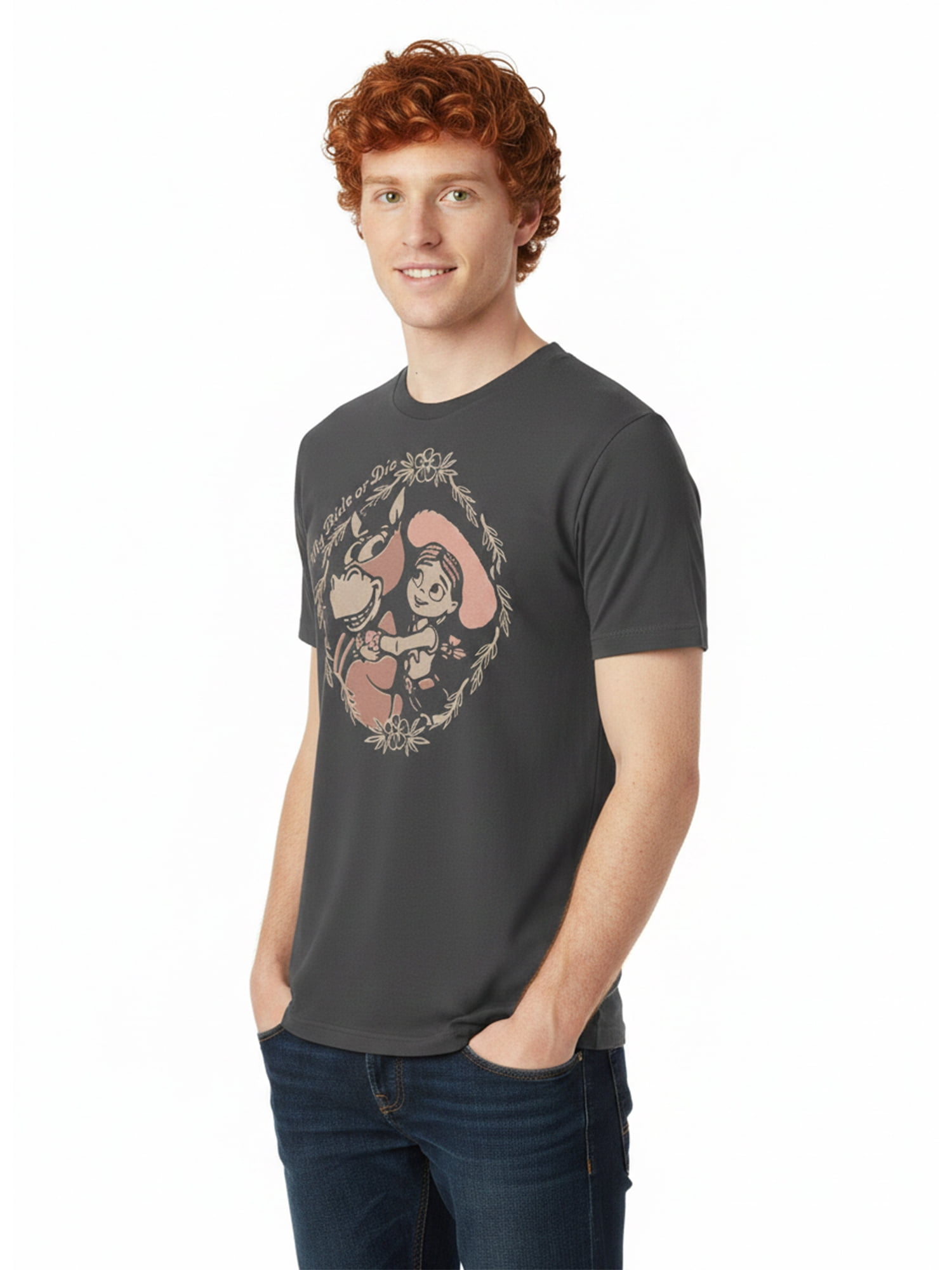Toy Story, Men's & Big Men's Graphic Tee, Jessie and Horse, Sizes S-3XL