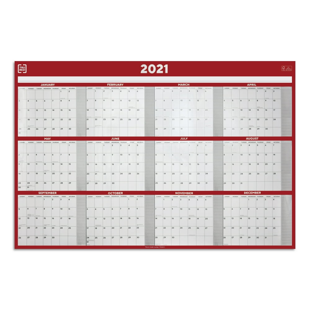Tru Red Calendar Customize and Print