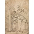 thumbnail image 3 of Giovanni Battista Paggi 18x24 Black Modern Framed Museum Art Print Titled - Saint Peter Martyr (16th Century?), 3 of 5