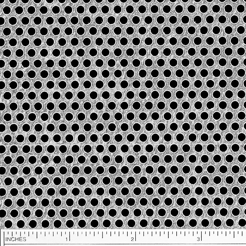 1/8" Holes Galvanized Steel Perforated Sheet 0.028" x 12" x 12" 