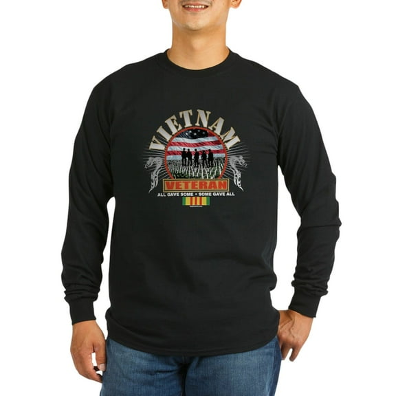 CafePress - Vietnam Veteran Long Sleeve T Shirt - Long Sleeve Dark T-Shirt