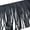 Black, variant on YM YOUMU Faux Leather Tassel Fringing Fringle Trim DIY Sewing Skirt Hem Material