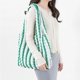 thumbnail image 4 of Bolso de mano plisado con rayas de burbujas para mujer, bolso de mano ligero para mujer, bolso de hombro de moda, bolso grande, 4 of 5