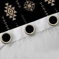 thumbnail image 4 of Homewish Brown Black Black Out Curtains,Bull Skull Curtains Pack of 2 (42x63 Each),Rustic Boho Tribal Bedroom Curtains For Adults,Super Cozy Room Decor, 4 of 6