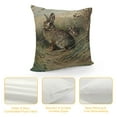thumbnail image 4 of JEUXUS AnyDesign Easter Set Vintage Rabbit Bunny Flower Retro Spring Plush Pillowcase White, 4 of 5