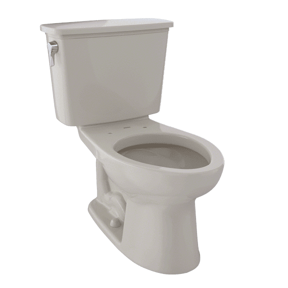 TOTO® Eco Drake® Transitional Two-Piece Elongated 1.28 GPF Toilet, Bone - CST744EN#03