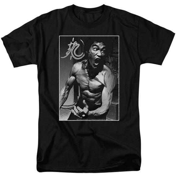Bruce Lee Men's  Focused Rage T-shirt Black