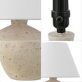 thumbnail image 5 of JONATHAN Y Myron 18" Minimalist Scandinavian Concrete Effect Resin/Iron LED Table Lamp, Cream (Set of 2), JYL5606C-SET2, 5 of 6