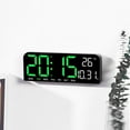 thumbnail image 3 of LED Digital Wall Clock Decorative, 10" Digital Alarm Clocks for Bedrooms, Digital Clock Large Display with Temperature/Countdown/Auto Dimmer/Snooze,12/24H for Kids B Clearance!, 3 of 6