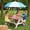 White+gray, variant on Wooden Kids Picnic Table with Adjustable Umbrella, 3-in-1 Sand and Water Table for Toddlers Ages 3-8, Solid Cedar Outdoor Picnic Play Table for Backyard Patio Garden
