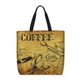 thumbnail image 1 of Easygdp Coffee Vintage Bolsa Tote para Mujer, Bolso de Hombro para Trabajo, Playa, Viajes, Compras y Supermercado, 1 of 7