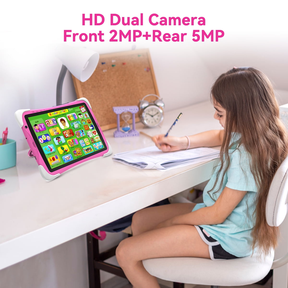 10.1 inch Kids Tablet, Android 12,4GB+64GB Tablet APP Preinstalled & Parent Control Kids Education Children Tablet with WiFi