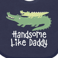 thumbnail image 4 of Inktastic Alligator Handsome Like Daddy Baby Boy Boys Baby Bib, 4 of 4