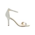 thumbnail image 2 of Nina Womens Veniza Leather Open Toe Evening Heels Beige 6 Medium (B,M), 2 of 3