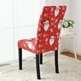 thumbnail image 4 of Ounissouiy Funda elástica navideña para silla premium, 6 piezas, para comedor de hotel y fundas para sillas de ceremonia Decoración del hogar, 4 of 6