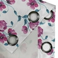 thumbnail image 4 of Ambesonne Vintage Grommet Curtain, Poppies Leaves Buds, 50" x 108", Fuchsia and Petrol Blue, 4 of 6