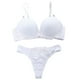 thumbnail image 1 of Gibobby Lenceria mujer sexy Día de San Valentín Sujetador de Lencería de encaje Día de San Valentín acolchado para mujer, ropa interior de realce, conjunto de sujetadores(Blanco, 95B), 1 of 3