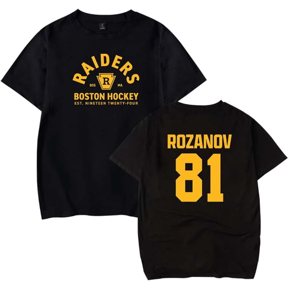 Heated Rivalry Rozanov 81 Merch T-Shirt Women Men Casual Crewneck Short Sleeve Tee