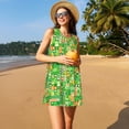 thumbnail image 3 of Disketp St Patrick's Day6 para Vestido sin Mangas para Mujeres, Vestidos de Verano para Mujeres, Casual y Holgado para la Playa, 3 of 7