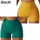 thumbnail image 2 of 2 pantalones cortos ajustados de cintura alta para mujer, pantalones cortos de yoga con cintura cruzada para levantar la cadera, pantalones de fitness para correr y andar en bicicleta con, 2 of 6