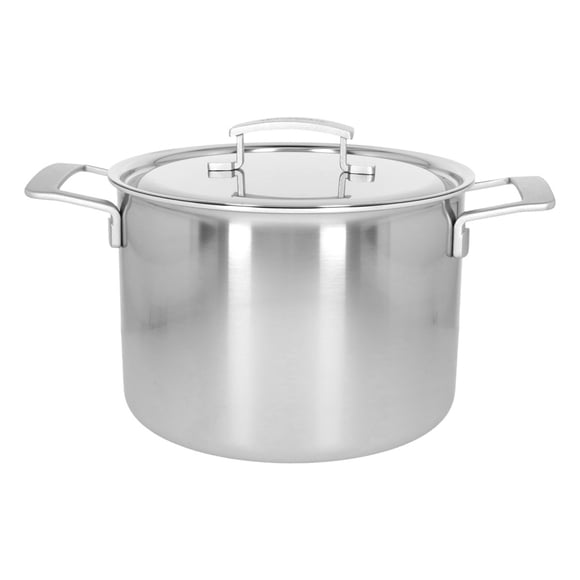 DEMEYERE Industry 5 8 L 18/10 Stainless Steel Stock Pot With Lid