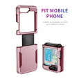thumbnail image 4 of TECH CIRCLE for Samsung Galaxy Z Flip 6 Case, Slim Hybrid 2-In-1 Hard PC Soft TPU Dual Layer Heavy Duty Rugged Shockproof Protective Lightweight Case for Samsung Galaxy Z Flip 6,Pink+Rose, 4 of 8