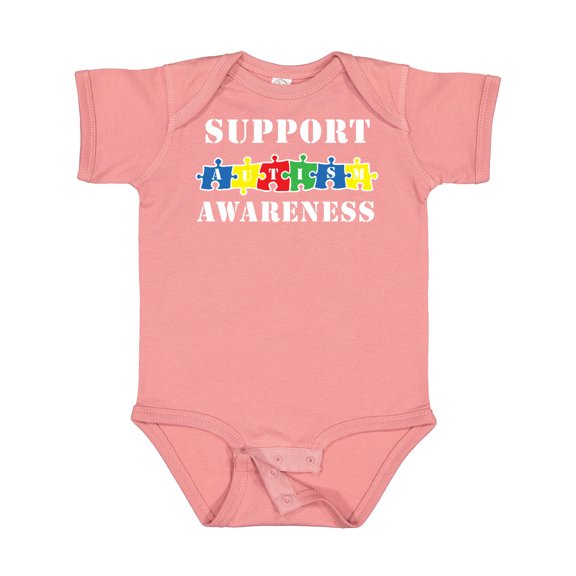 Inktastic Support Autism Awareness Boys or Girls Baby Bodysuit