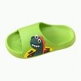 thumbnail image 3 of TOWED22 Kids Slide Sandals EVA Cloud Slippers Open Toe Soft Slides Lightweight Non-slip Unisex Children Cozy Summer Flip Flop Shoes(Green,13), 3 of 5