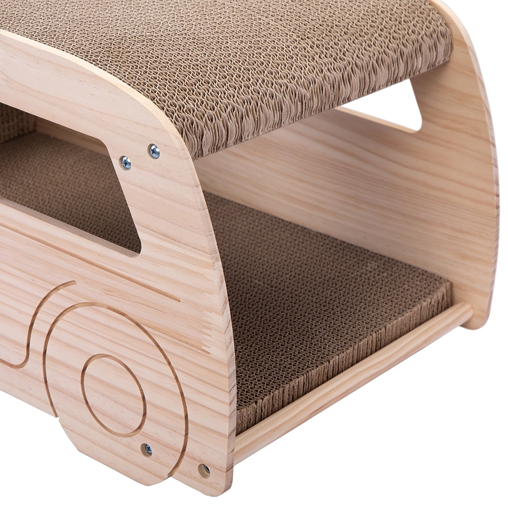 Canddidliike Cat Scratching Post Cardboard, Cat Scratcher Lounge, Scratch Pad with Catnip, Cat Bed Couch for House Canddidliike Cat Scratching Post Cardboard, Cat Scratcher Lounge, Scratch Pad with Catnip, Cat Bed Couch for House