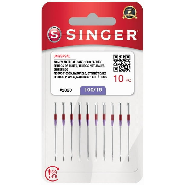 Agujas para máquina de coser SINGER Universal 2020 100/16 (x10)