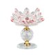 thumbnail image 4 of Portavelas de cristal transparente de loto, candelero con Base de cristal para decoración de comedor en casa Rojo, 4 of 9
