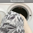 thumbnail image 6 of Geometric Dog Crate Cover, Abstract Geometrical Repeating Zig Zag Chevron V-Shaped Stripes Demonstration, Easy to Use Pet Kennel Cover for Dogs, 35" x 23" x 27", Grey and White, by Ambesonne, 6 of 6