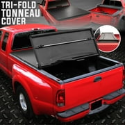Accessories 5.5ft Tri-fold Soft Vinyl Truck Bed Tonneau Cover Compatible for 2004-2014 Ford F-150 Styleside Trucks