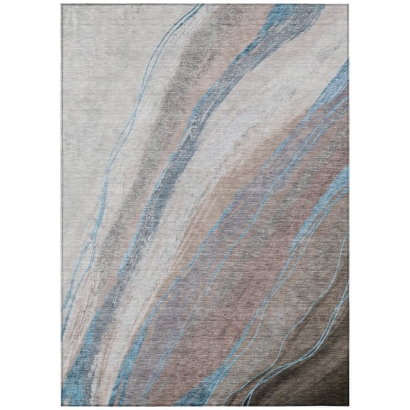 Dalyn Rugs Machine Washable Indoor/Outdoor Chantille ACN2036 Brown 2'6" x 3'10" Rug