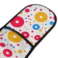 thumbnail image 2 of Dailycode Double Sided Oven Mitt with Loop Heat Resistant Kitchen Long Potholders 7" x 35" Colorful Dot and Circles, 2 of 6