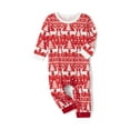 thumbnail image 3 of Christmas Matching Pajamas for Family, Gorgeous Tree Print Long Sleeve Tops + Elk Pants Set, 3 of 10