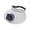 A-Gray, variant on 2 In 1 Solar Power Fan Cap, Round Sunshade Hat with Adjustable Breeze — 10.2x3.5x1.6 Inch Cooling Gear, Made of Durable Plastic for Summer Travel