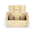 thumbnail image 7 of Bruno Handmade 32 Inch Rattan Wicker Chest Storage Trunk Organizer Ottoman W/Cushion Natural Color, 7 of 7