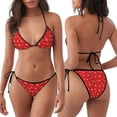 thumbnail image 3 of Fotbe Christmas Traje de Baño para Mujer de Dos Piezas – Bikini Sexy de Tirantes Tipo Halter con Diseño Triangular, 3 of 6
