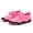 Hot Pink, variant on Gyujnb Hook and Loop Strap Water Shoes Striped Print Mesh Upper Round Toe Flat Sole Footwear (Unisex),7.5-8 Years