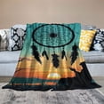 thumbnail image 2 of Creative Vintage Art Print Flannel Home Fall Cover Blanket,Multi-Size, 2 of 6