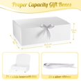 thumbnail image 2 of Cajas de regalo Colarr White con tapas de 30,5 x 23 x 10 cm, 24 unidades con cintas, 2 of 6