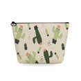 thumbnail image 1 of Bolsas de aseo de viaje con estampado de Cactus para mujer, neceser de cosméticos personalizado, estuches de lápices de plantas refrescantes, organizador de maquillaje informal de alta calidad Fivean unisex, 1 of 2
