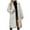 Gray, variant on Lindreshi Winter Coats for Women Plus Size Clearance Womens Ladies Warm Faux Furry Long Coat Jacket Winter Solid V-Neck Outerwear