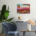 thumbnail image 2 of Acheng Desert Canvas Wall Art Cactus at Sunset Landscape Picture Prints Modern Living Room Decor  20x16inch, 2 of 6