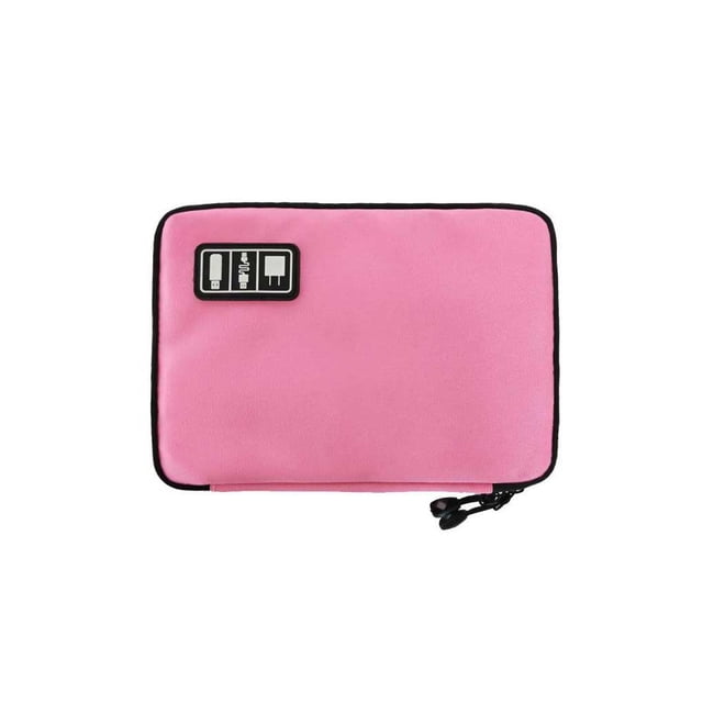 Organizador de cables de datos Sonducket de nailon Rectangular con múltiples ranuras Rosa