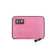 thumbnail image 1 of Qarigey Organizador de cables de datos con cremallera Rectangular, cable de carga para auriculares con múltiples ranuras, bolsa de Viajes, Equipaje y Accesorios Varios Rosa, 1 of 6