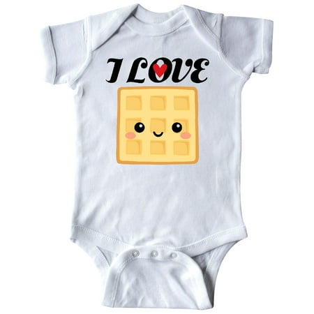 

Inktastic Waffle Lover I Love Waffles Gift Baby Boy or Baby Girl Bodysuit