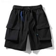 thumbnail image 2 of YLSDY Cargo Shorts for Men Plus Size Military Work Utility Outdoors Shorts Stretch Chinos Baggy Resistant Hiking Clothes Black XL, 2 of 6