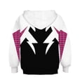 thumbnail image 5 of Sudadera con capucha de superhéroe para niños, Miles Morales, estilo 3D, con cremallera, chaqueta Spider-Gwen para niños y niñas, disfraz de cosplay de anime, 5 of 5